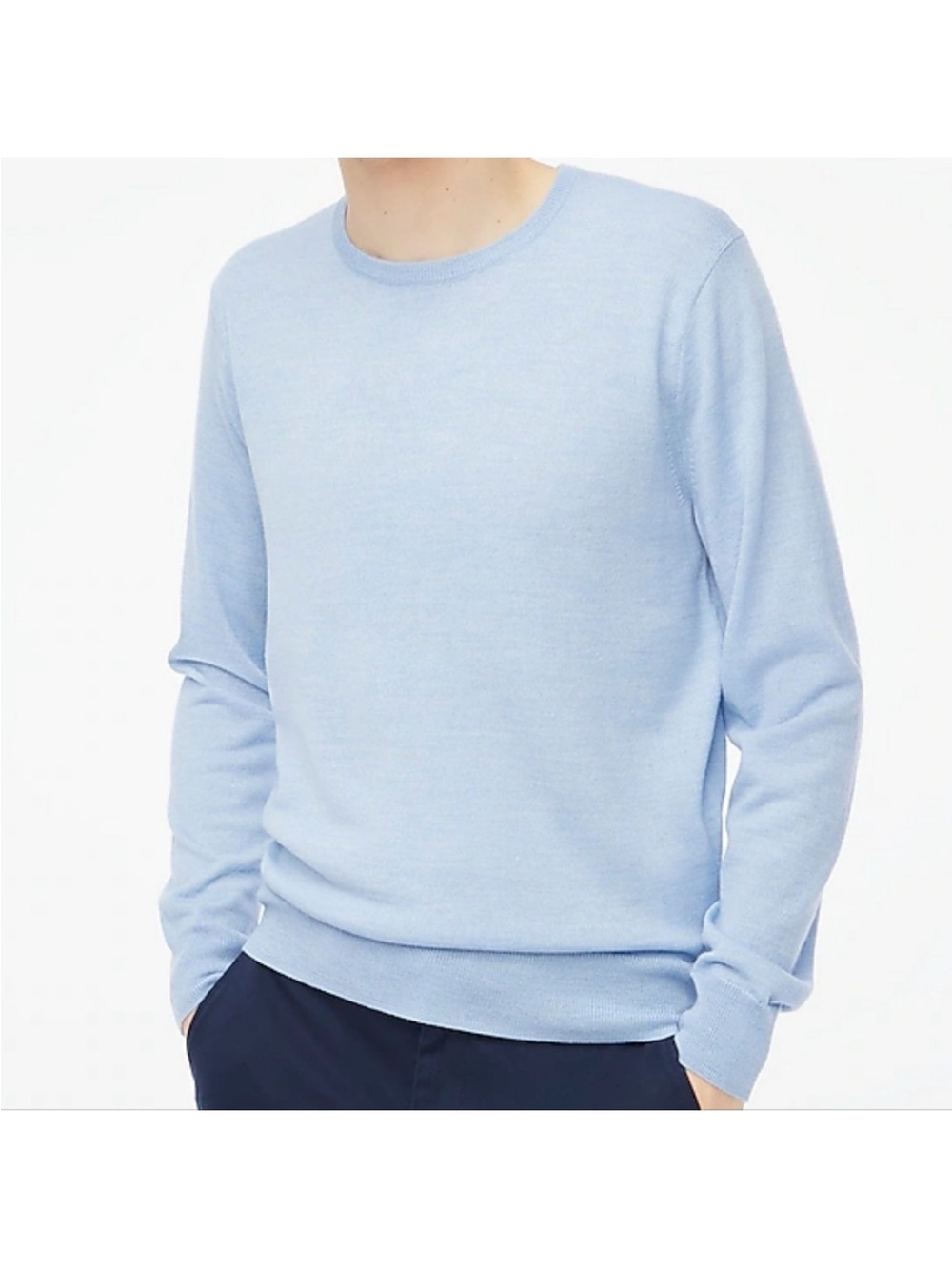 J. Crew Merino wool-blend crewneck sweater Small